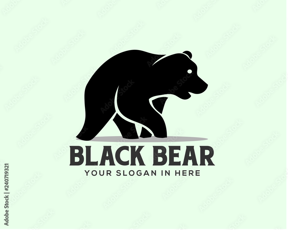 walking wild bear logo design inspiration walking wild bear logo design inspiration
