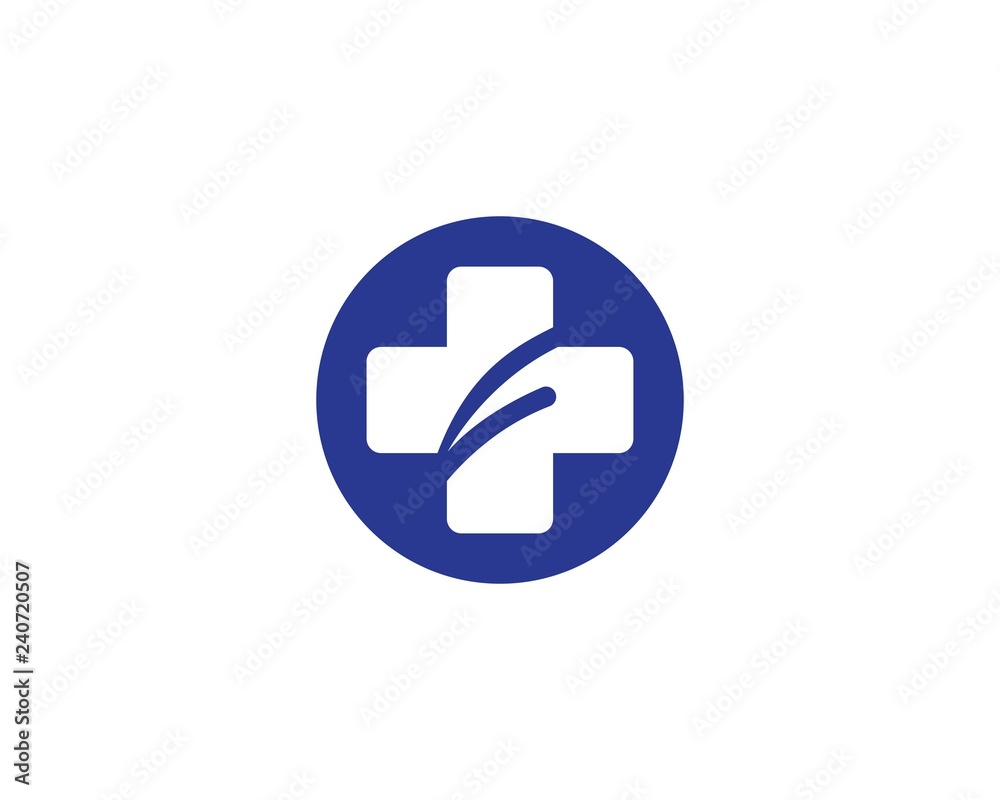 Medical logo template vector icon illustration