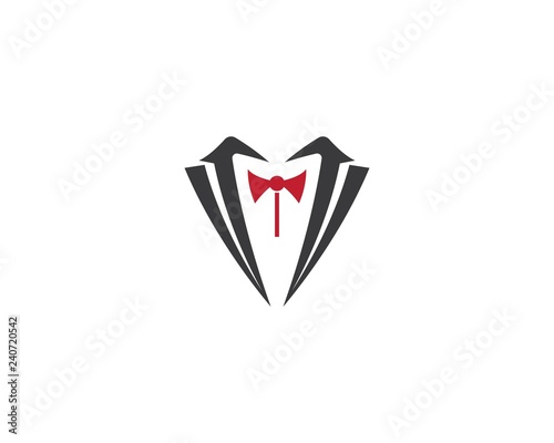 Free Download Tuxedo logo template vector icon illustration - GFXLoad