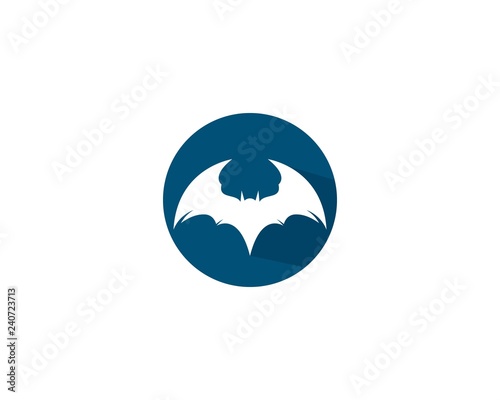 Bat logo template vector icon illustration