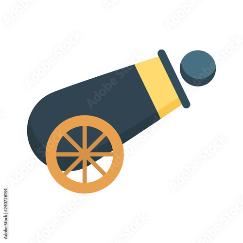 cannon   shooting  ball