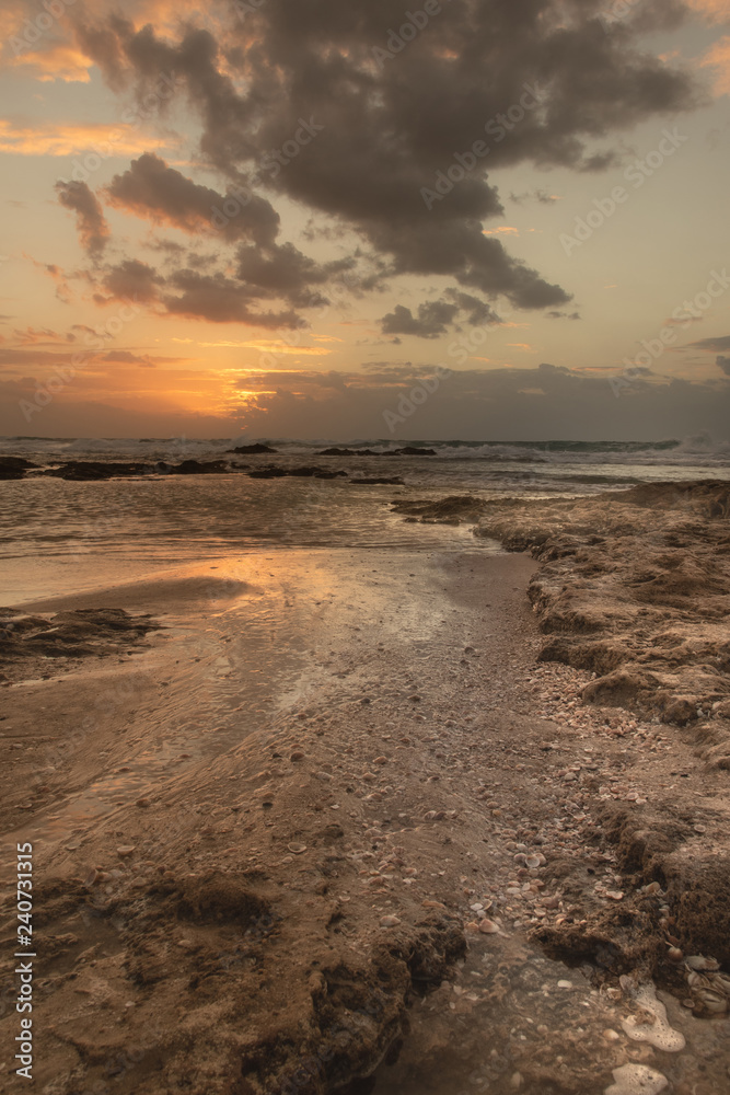 Sunset at Palmachim beach