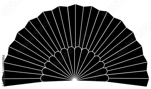 fan and hand symbol vector eps 10