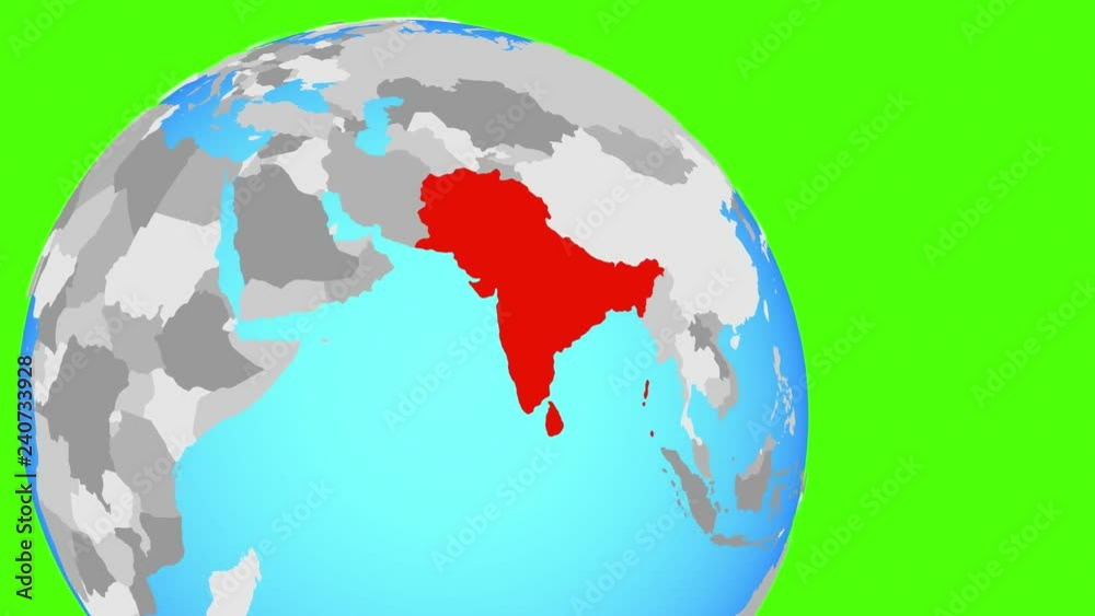 Closing in on SAARC memeber states on simple blue political globe. 3D illustration. Closing in on SAARC memeber states on simple blue political globe. 3D illustration.