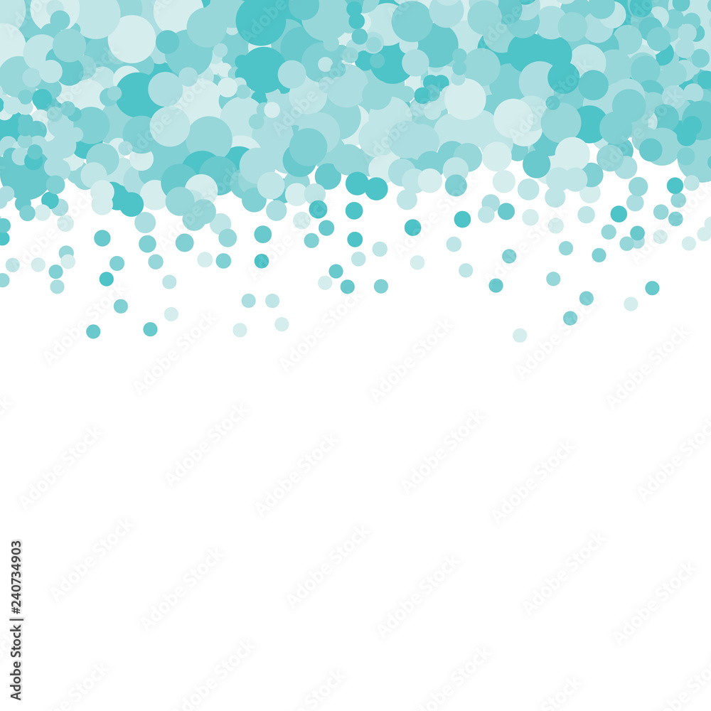 Confetti colourful background. Dot pattern. Vector illustration. Abstract bright colored dotted circles. Falling color dots. Eps10.