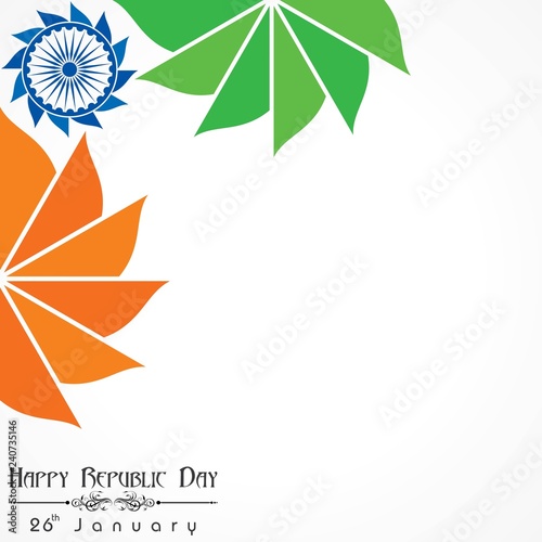 Happy Republic Day of india illustration vector, poster design
