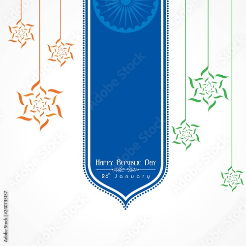 Happy Republic Day of india illustration vector, poster design