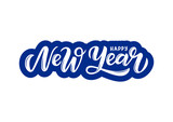 Happy New Year  hand drawn lettering