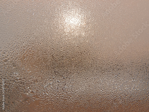 Icy pattern on the glass 1