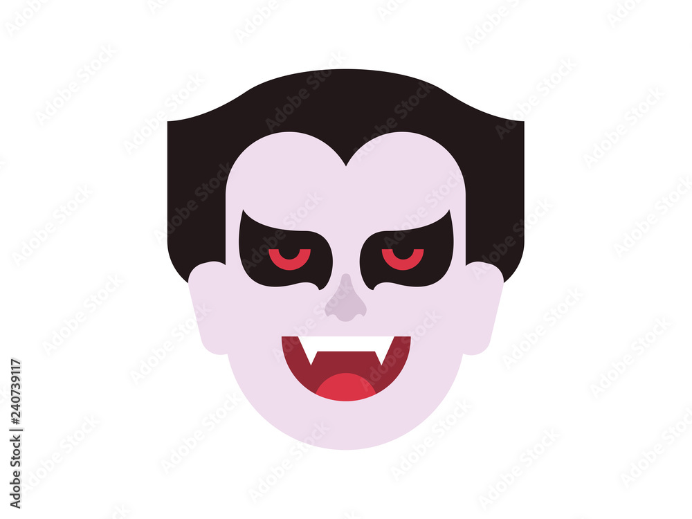 Vampire vector on a white background