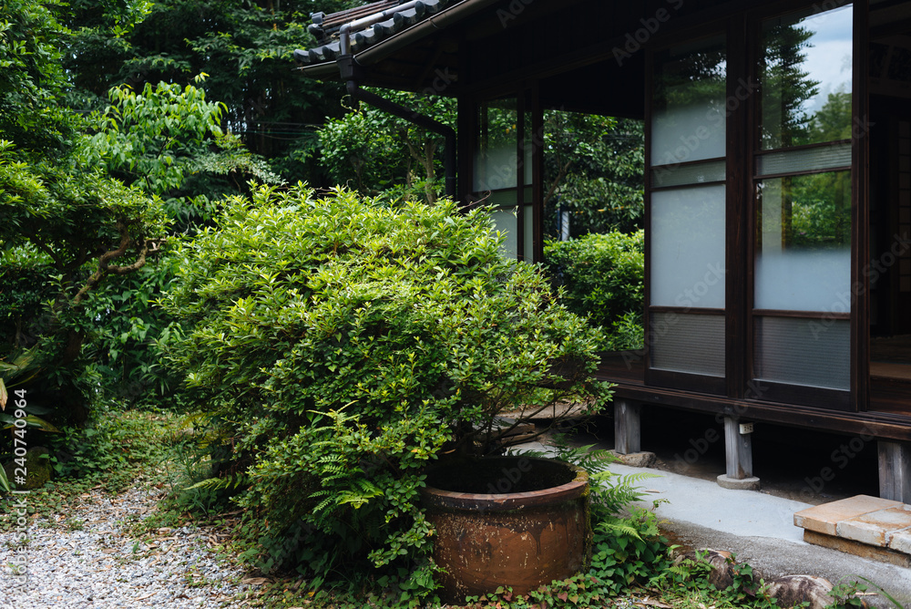 Japanese old wooden house in village 02
