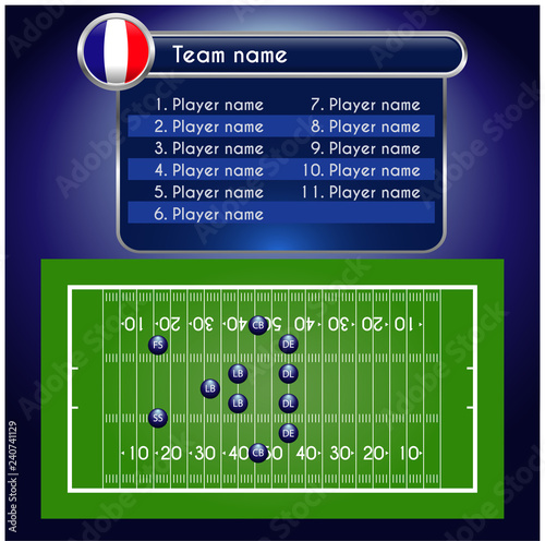 American football field