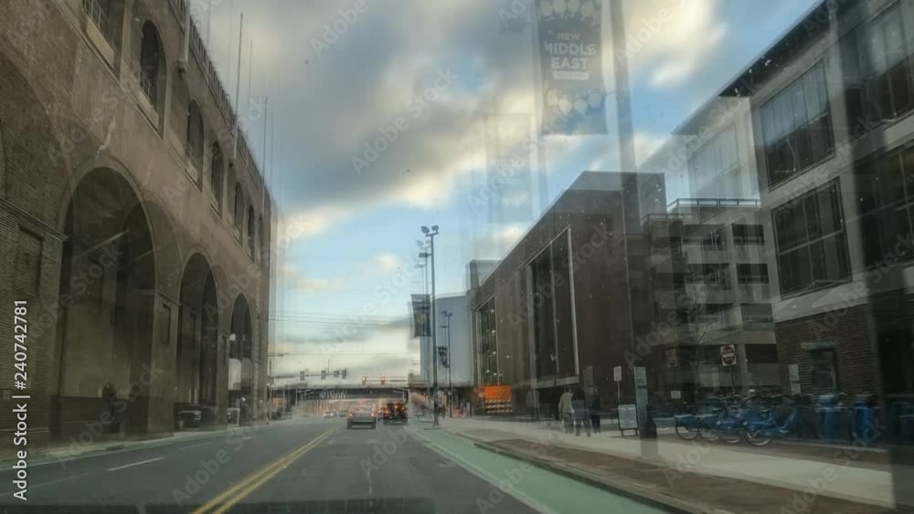 Drivelapse of car moving at sunset on South Philadelphia city timelapse hyperlapse Drivelapse of car moving at sunset on South Philadelphia city timelapse hyperlapse
