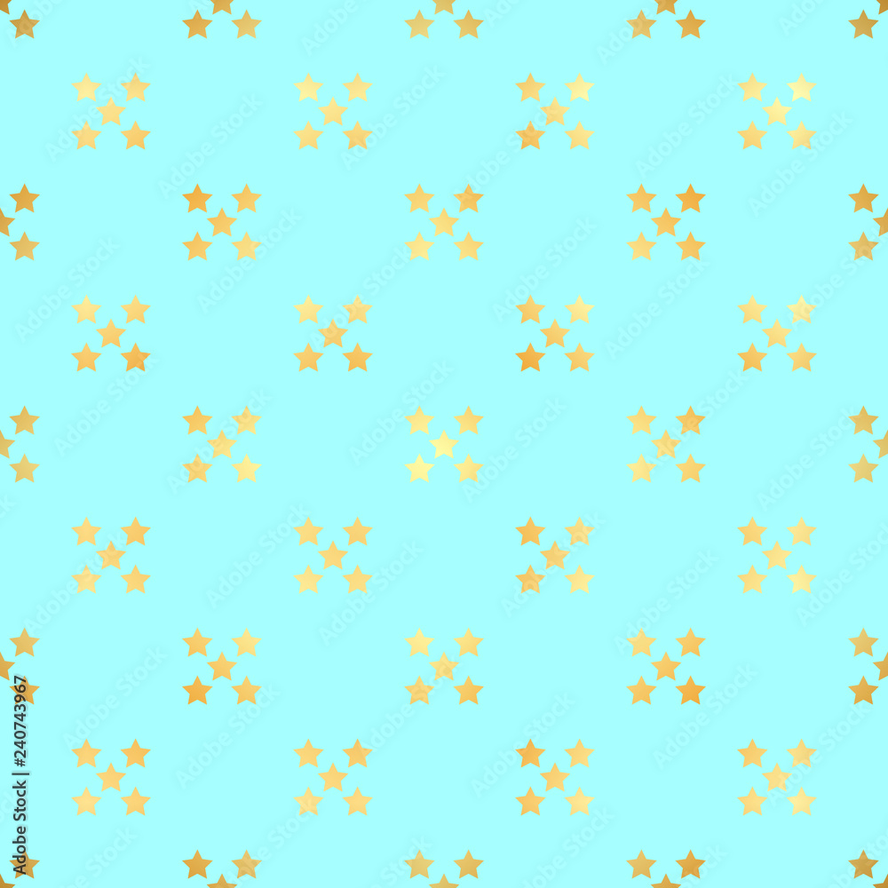 Abstract vector modern seamless pattern with gold confetti stars. Vector illustration.Shiny background. Texture of gold foil. Abstract vector modern seamless pattern with gold confetti stars. Vector illustration.Shiny background. Texture of gold foil.