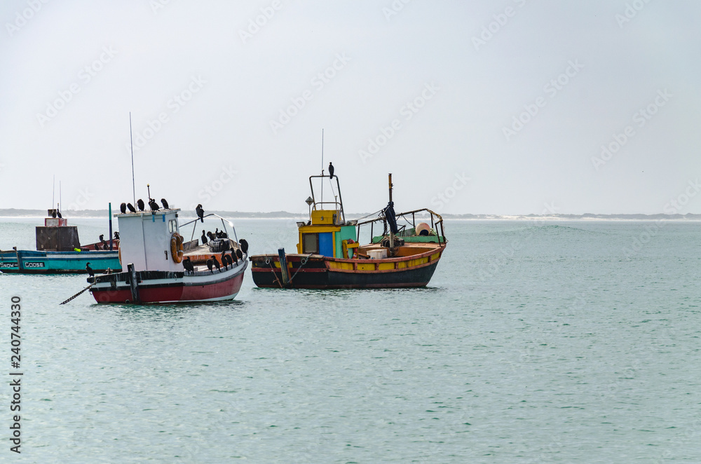 fishing boat in the sea fishing boat in the sea