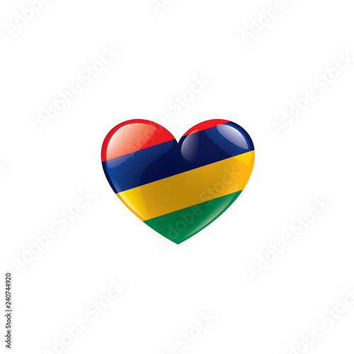 Free Download Mauritius flag, vector illustration on a white background - GFXLoad