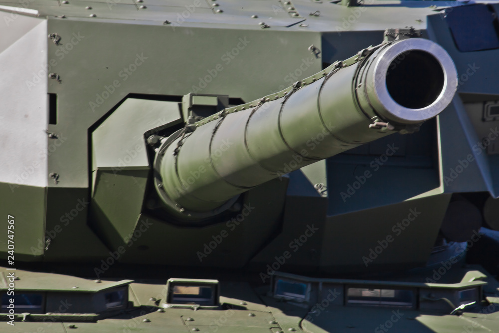 Heavy Russian military equipment on military exercises in the military center. Heavy Russian military equipment on military exercises in the military center.