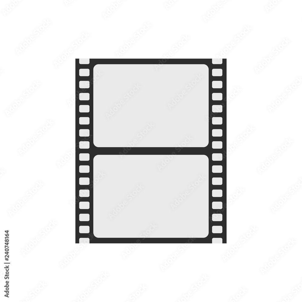 Photo film icon. Camera roll, photo roll, film roll. Vector illustration.