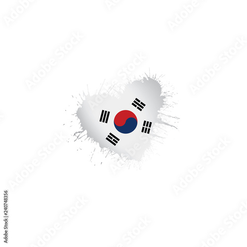 Free Download South Korean flag, vector illustration on a white background - GFXLoad