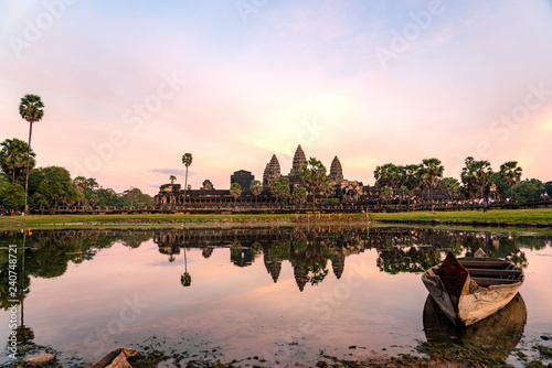 Angkor Wat Temple at Magic Hour © hit1912