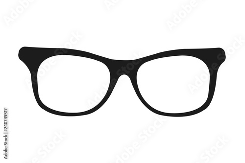 Icon of glasses. Vector illustration.