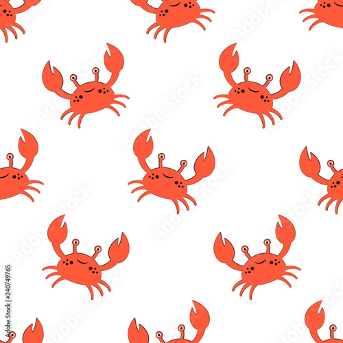 cute kids crabs pattern © StockVector