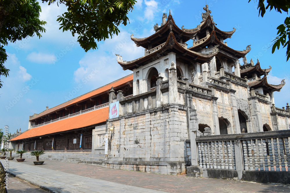 Phat Diem Stone Cathedral, Phat Diem church is a cross between Vietnamese and European styles, It took 24 years to build this church from 1875 to 1898.