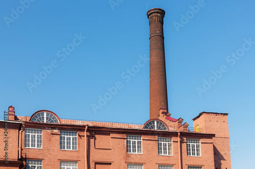 red industrial building