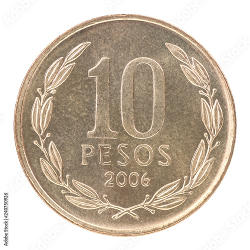 Chilean Pesos coin photo