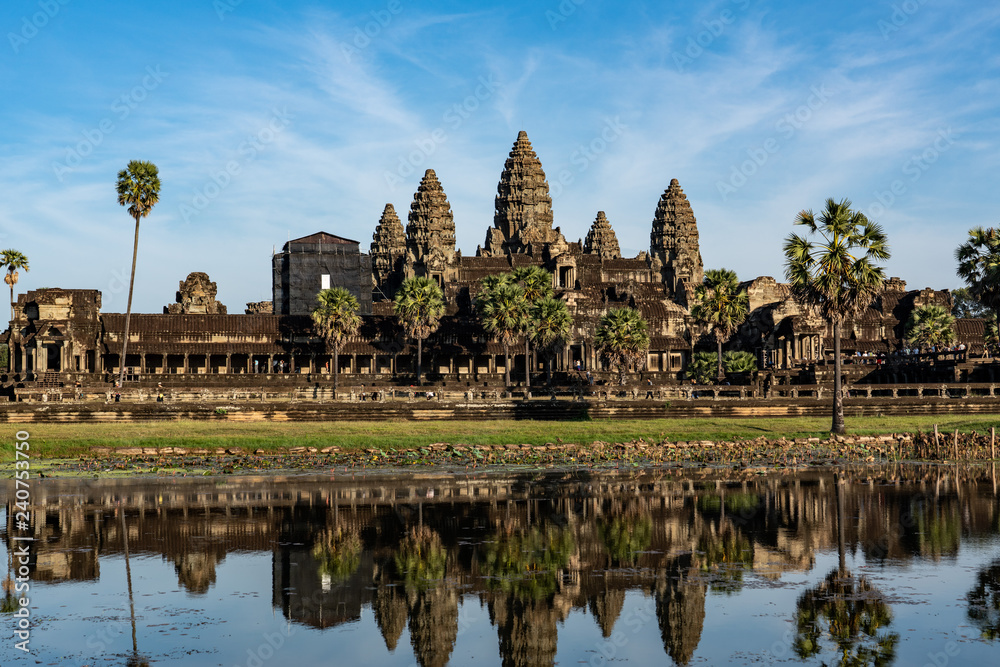Close up of main towers Angkor Wat Close up of main towers Angkor Wat