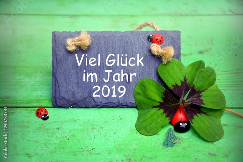 Viel Glück 2019 - frohes ne...