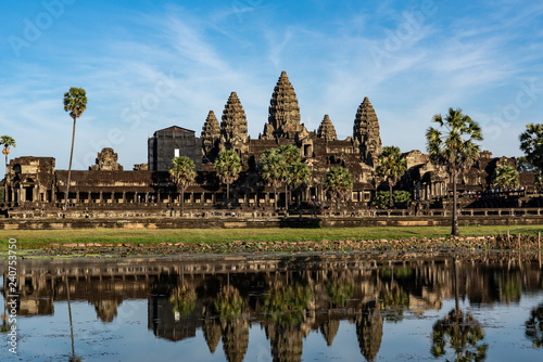 Close up of main towers Angkor Wat