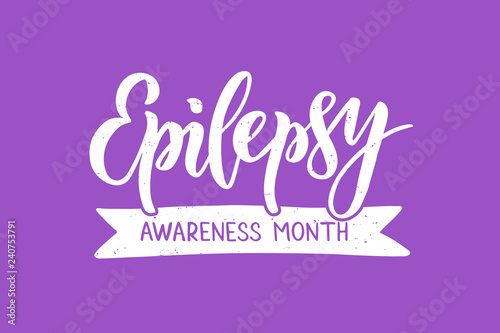 Epilepsy hand drawn lettering