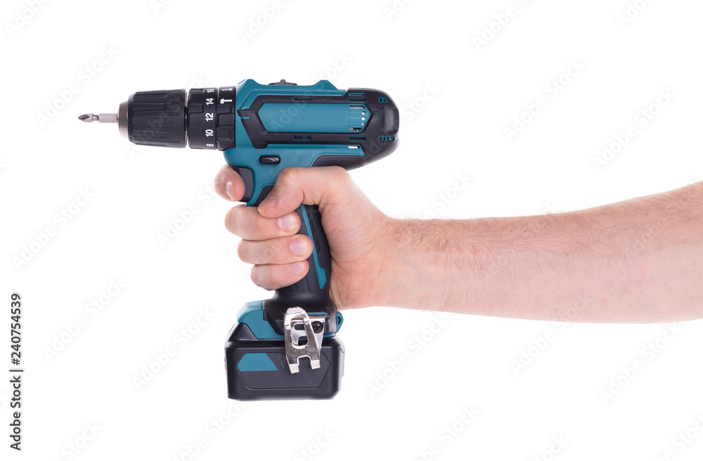 Cordless screwdriver or power drill isolated Cordless screwdriver or power drill isolated