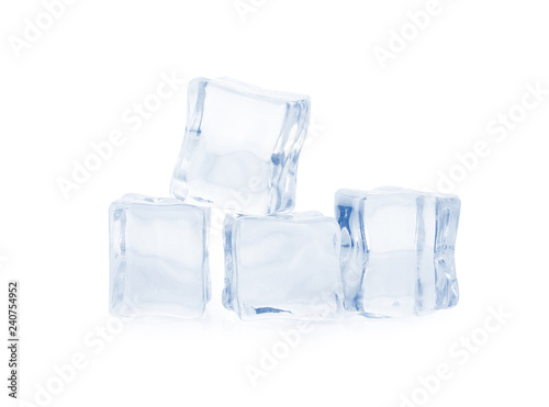ices on white background