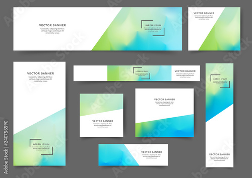 Web banner waves