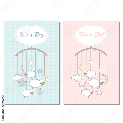 Baby shower invitation card