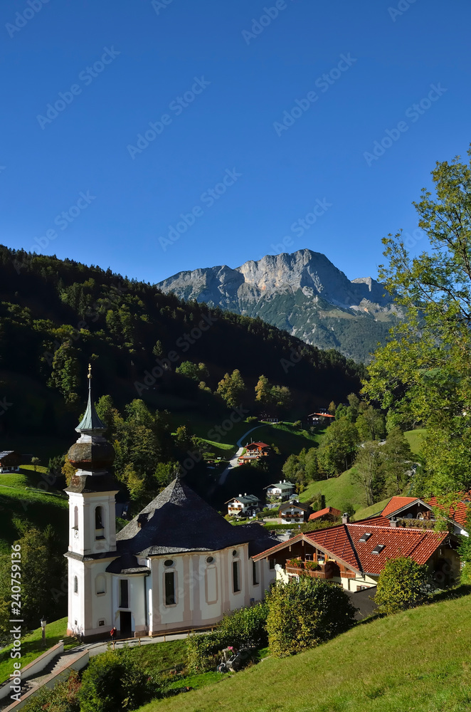 Wallfahrtskirche Maria Gern vor Untersberg, Berchtesgaden Wallfahrtskirche Maria Gern vor Untersberg, Berchtesgaden