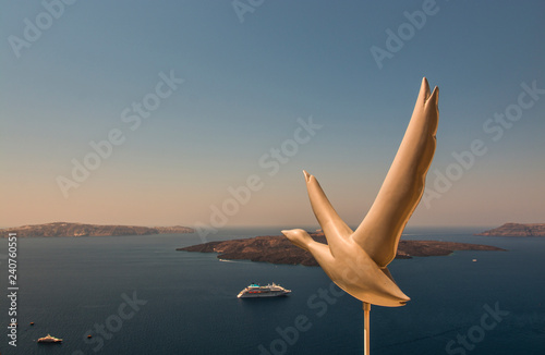 Santorini Fira, Greece - landscape