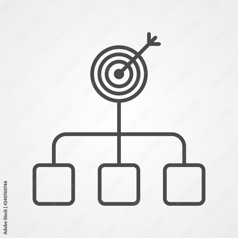 Purpose vector icon sign symbol Purpose vector icon sign symbol