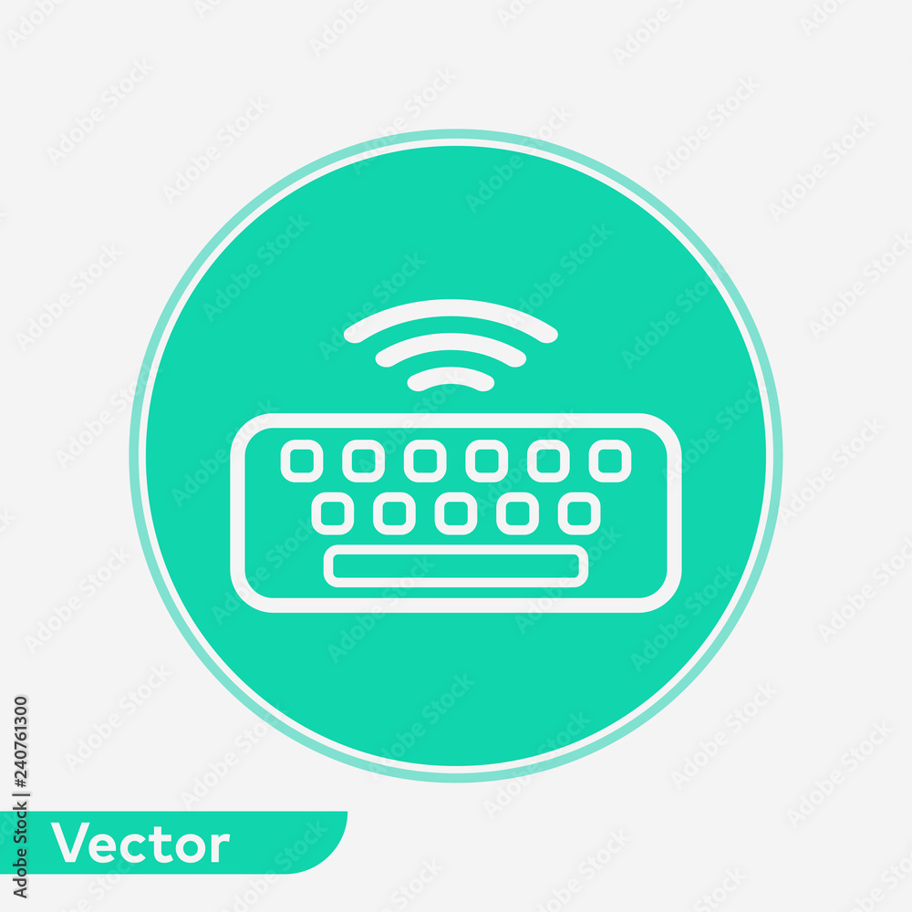 Keyboard vector icon sign symbol Keyboard vector icon sign symbol