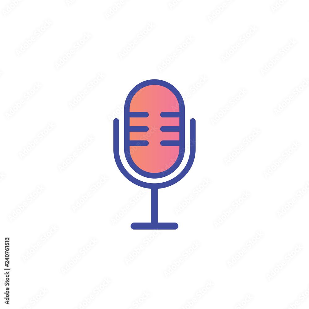 Microphone vector icon sign symbol Microphone vector icon sign symbol