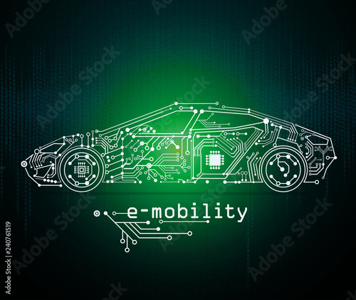 e-car / e-mobility text word photo