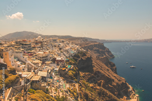 Santorini Fira, Greece - landscape