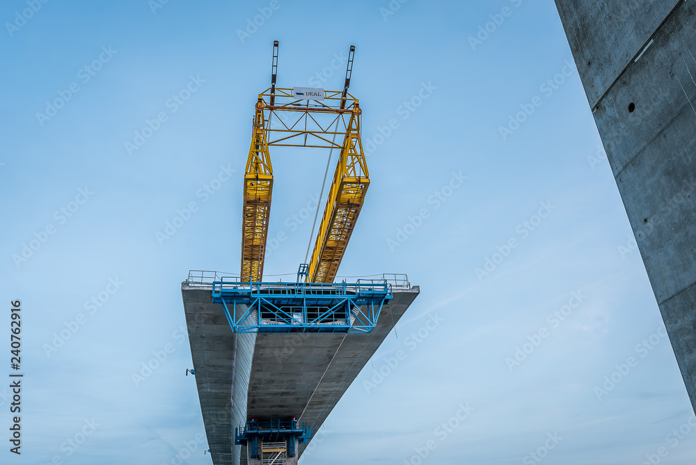 The construction site of Crown Princess Marys bridge in Frederikssund