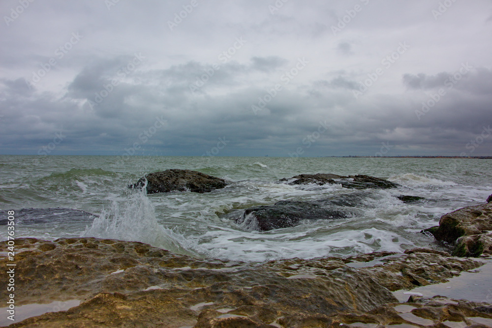 Caspian Sea, Caspian coast in the village of Zagulba