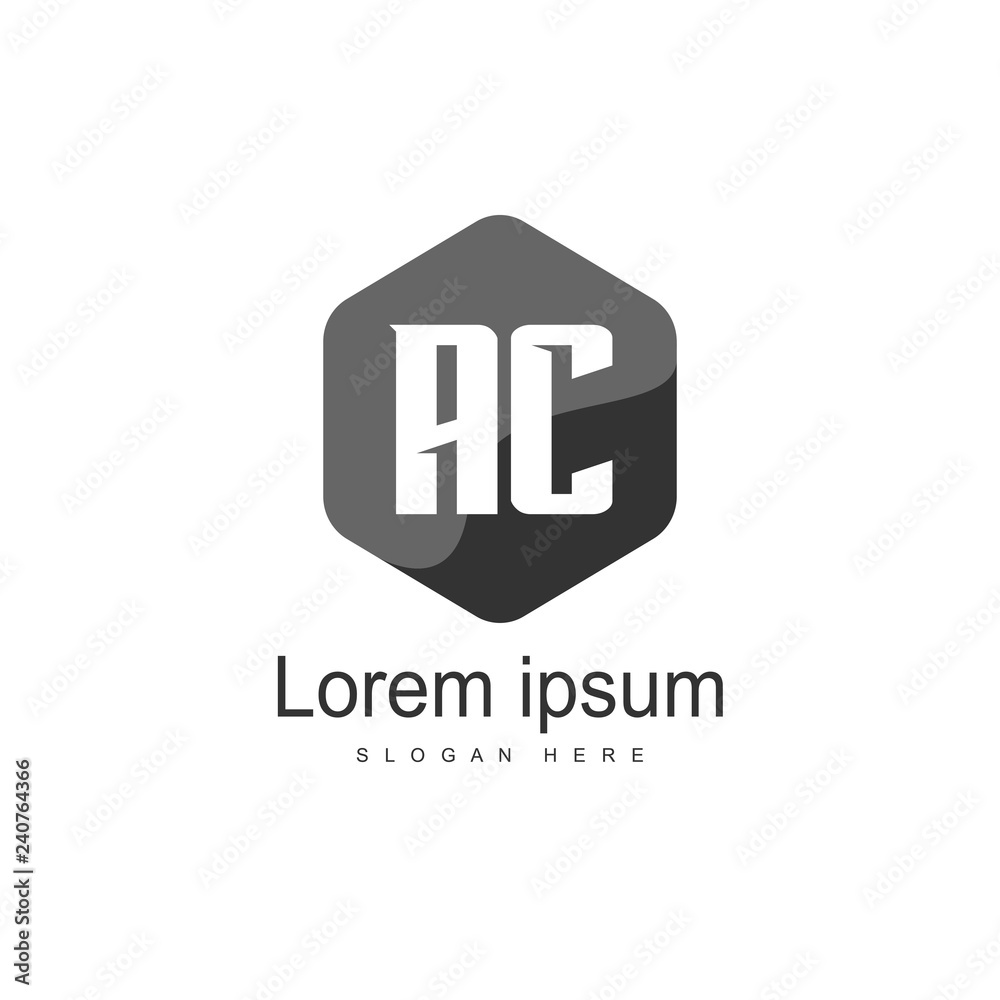 Initial Letter AC Logo Template Vector Design Initial Letter AC Logo Template Vector Design