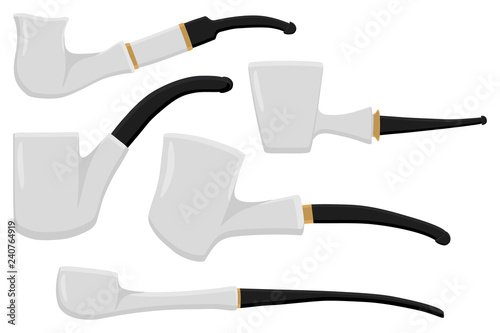 set different types smoke pipes different size for tobacco