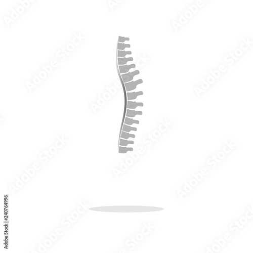 Grey spine icons. Web icon. Healthcare medical style. Vector illustration.