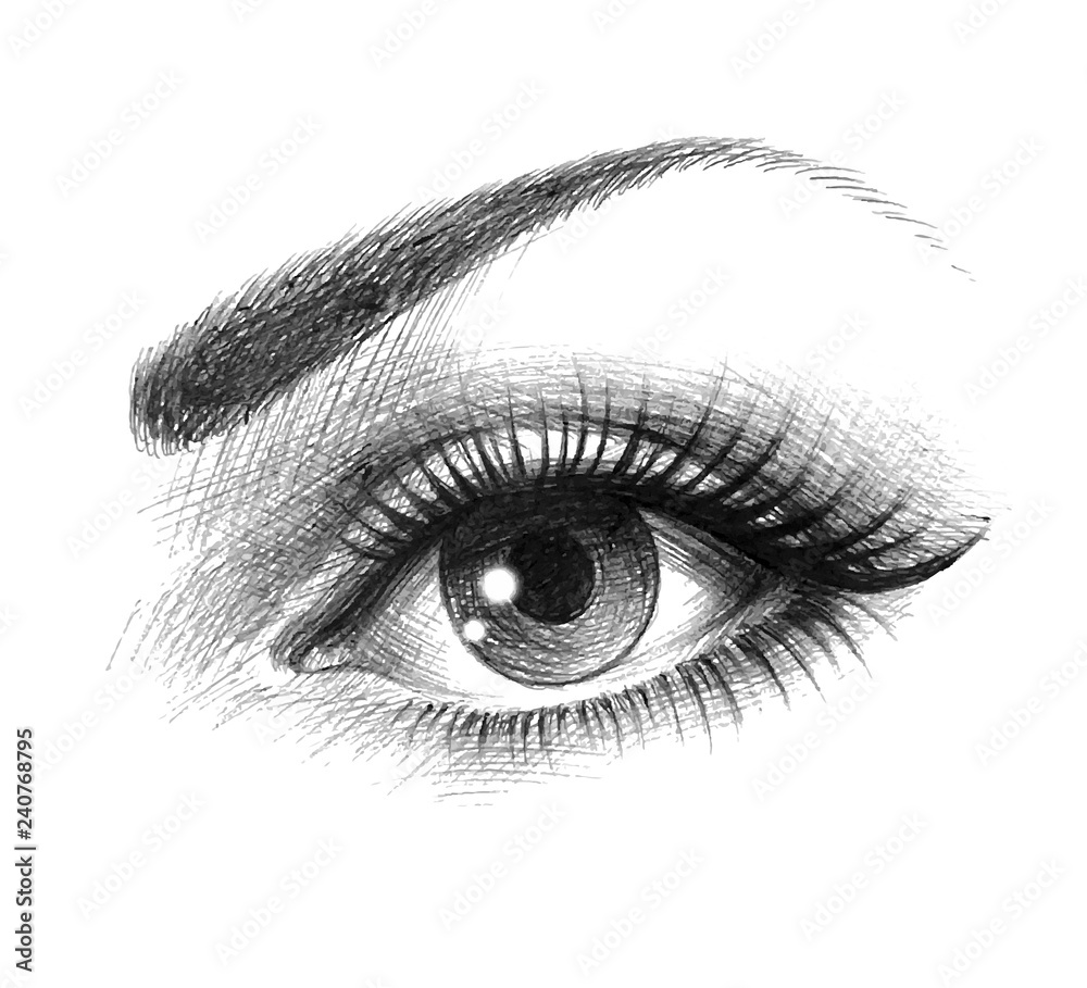 Obraz premium Beautiful eyes of a young woman